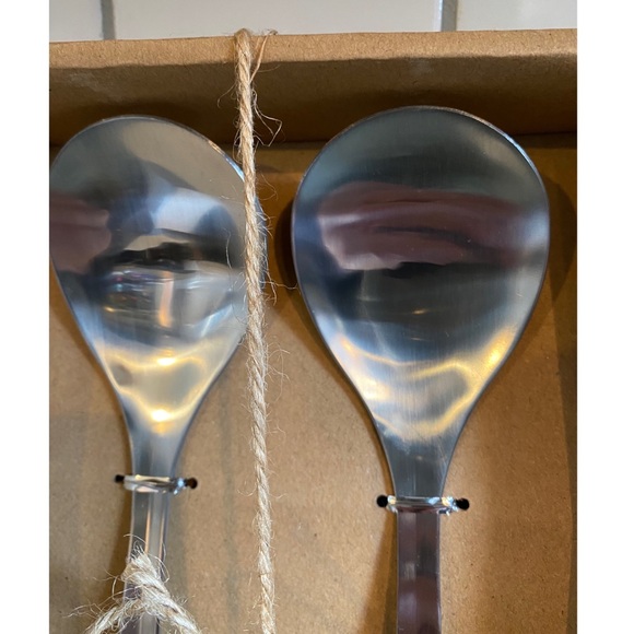 RAE DUNN. Serve & Enjoy Serving Spoon Set, Black - Picture 5 of 6